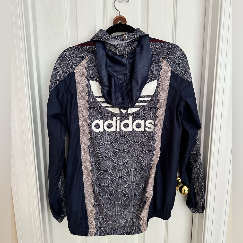 Limited Edition RARE Adidas Shelltoe Print Running Jacket with Hood - Picture 3 of 3